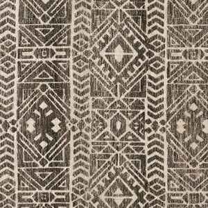 Homeroots 8' X 10' Gray And Ivory Striped Non Skid Area Rug Brown,Taupe,Ivory Polyester 515313