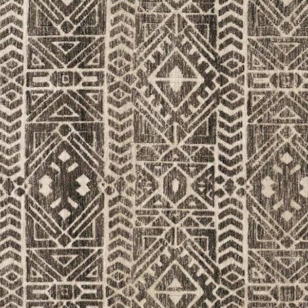 Homeroots 8' X 10' Gray And Ivory Striped Non Skid Area Rug Brown,Taupe,Ivory Polyester 515313