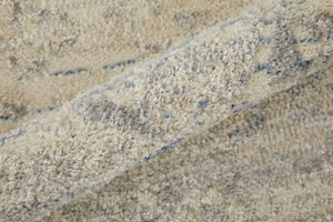 Homeroots 8' X 10' Blue And Ivory Power Loom Distressed Area Rug  Polypropylene 515516