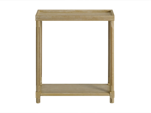 Homeroots Set Of Two 24" Oak Brown Wood Rectangular End Tables With Shelf   515518