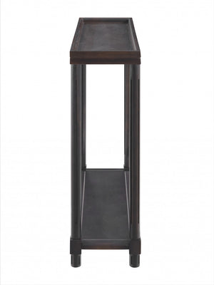 Homeroots Set Of Two 24" Espresso Solid Wood End Tables With Shelf   515521