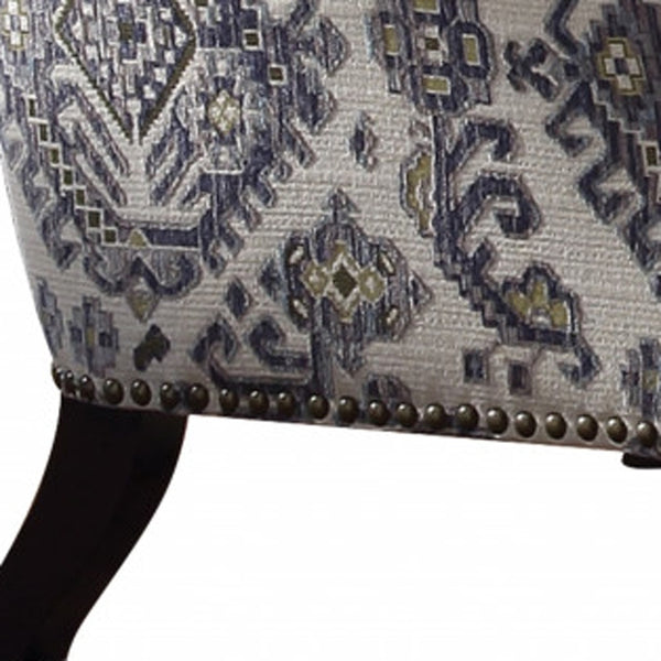 Homeroots 34" Black Tufted Arm Chair   515777