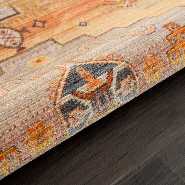 HomeRoots 4' Brown Southwestern Area Rug - Durable, Earthy Comfort for Living Rooms, Entryways, or Bedrooms 5' X 8' 515849