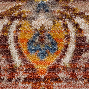 HomeRoots 5' Southwestern Red Area Rug – Durable, Stylish, and Easy-Care for High-Traffic Living Spaces 5' X 8' 515851