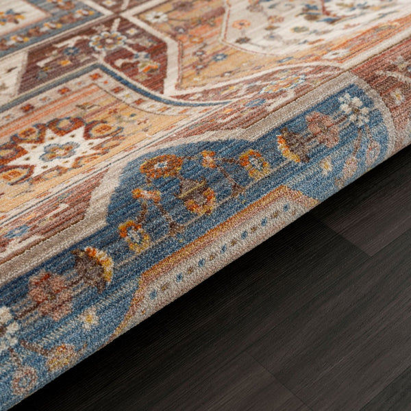 HomeRoots 5' Southwestern Red Area Rug – Durable, Stylish, and Easy-Care for High-Traffic Living Spaces 5' X 8' 515851