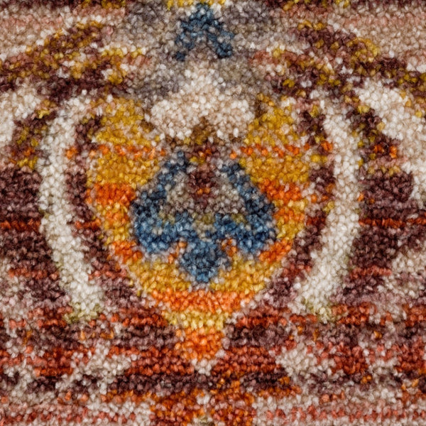 HomeRoots 5' Southwestern Red Area Rug – Durable, Stylish, and Easy-Care for High-Traffic Living Spaces 9' X 12' 515852