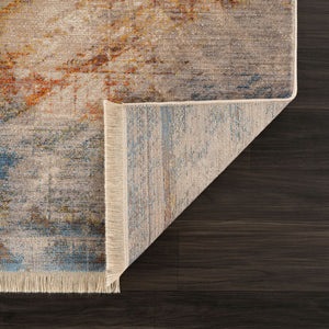 HomeRoots 4' Gray Abstract Distressed Area Rug - Modern Design for Cozy Spaces, Durable & Easy to Maintain 9' X 12' 515856