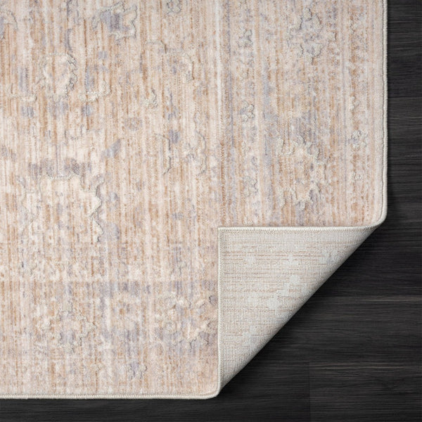 HomeRoots 4' Gray Botanical Area Rug - Timeless Floral Design with Soft High-Low Texture for Elegant Spaces 4' X 6' 515868