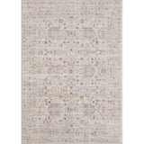 Homeroots 4' X 6' Beige Botanical Area Rug  Polyester 515872