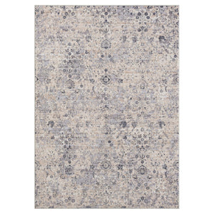 HomeRoots 4' Gray Floral Area Rug – Timeless Elegance and Cozy Comfort for Living Rooms and Bedrooms Decor 4' X 6' 515880