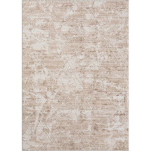 HomeRoots 4' Beige Abstract Area Rug - Contemporary Artistry for Living Rooms, Bedrooms, and Dining Spaces 4' X 6' 515888