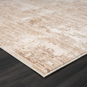 HomeRoots 4' Beige Abstract Area Rug - Contemporary Artistry for Living Rooms, Bedrooms, and Dining Spaces 4' X 6' 515888