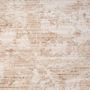 HomeRoots 4' Beige Abstract Area Rug - Contemporary Artistry for Living Rooms, Bedrooms, and Dining Spaces 4' X 6' 515888
