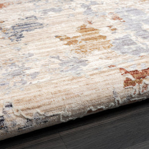 HomeRoots 4' Beige Abstract Area Rug - Turkish-Made Elegance for Living Rooms, Bedrooms, and Entryways 4' X 6' 515892