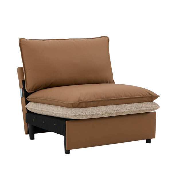 English Elm Modern Oversized Armchair - Stylish Accent Chair With Dual-Sided Upholstery For Versatile Comfort W2997P294043