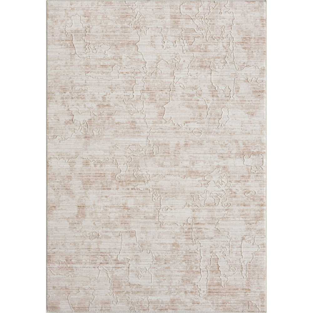 HomeRoots 4' Beige Abstract Area Rug - Turkish-Made Elegance for Living Rooms, Bedrooms, and Entryways 4' X 6' 515900