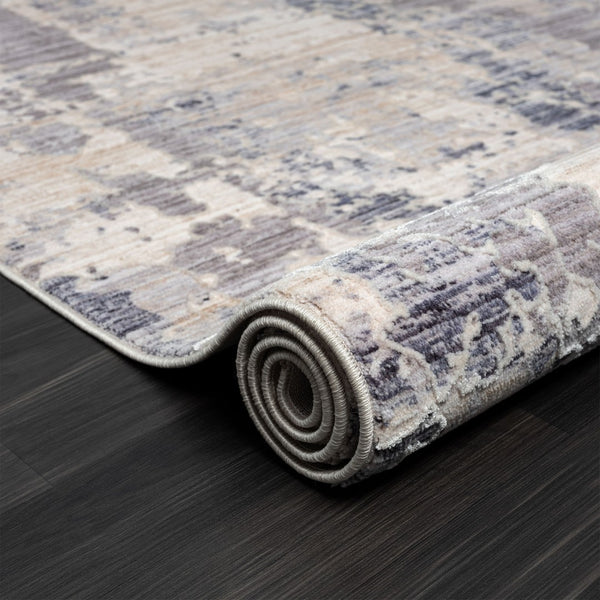 HomeRoots 4' Beige Abstract Area Rug - Turkish-Made Elegance for Living Rooms, Bedrooms, and Entryways 4' X 6' 515904
