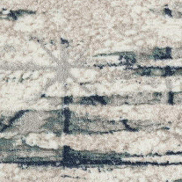 HomeRoots 8' Blue Abstract Area Rug - Stylish, Stain Resistant Design for Modern Homes with Durable Craftsmanship 8' X 10' 515907