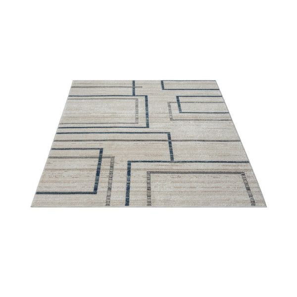 Homeroots 8' X 10' Ivory Geometric Area Rug  Polypropylene 515910