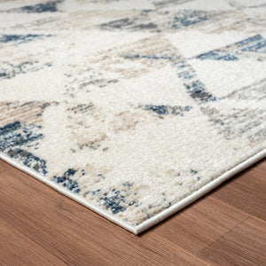 HomeRoots 8' Ivory Geometric Area Rug – Modern Turkish Design with High-Low Texture for Cozy Living Spaces 8' X 10' 515912