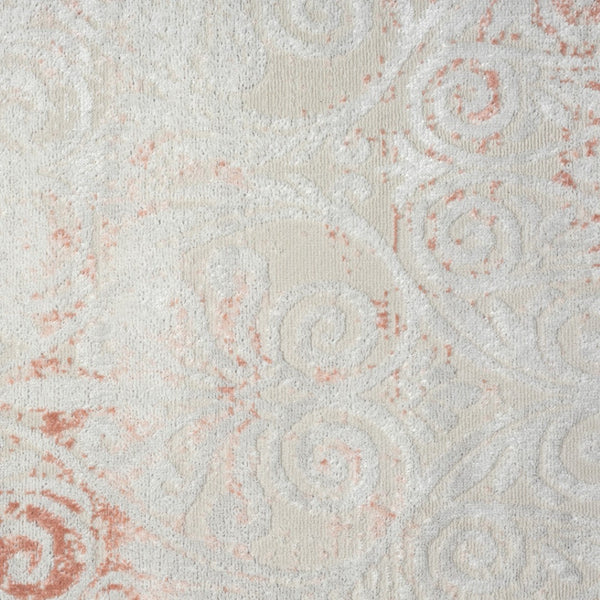 HomeRoots 8' Pink Floral Area Rug - Luxurious Machine-Woven Design for Living Rooms & Bedrooms, Soft Comfort 8' X 10' 515918