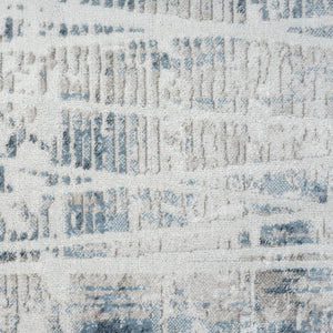 HomeRoots 8' Blue Abstract Area Rug - Modern Design for Living Rooms, Bedrooms, and Home Offices, Soft Comfort 8' X 10' 515920