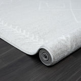 Homeroots 5' X 7' Gray Diamond Area Rug Gray Polypropylene 515923