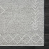 Homeroots 5' X 7' Gray Diamond Area Rug Gray Polypropylene 515923