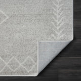 Homeroots 5' X 7' Gray Diamond Area Rug Gray Polypropylene 515923