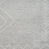 Homeroots 5' X 7' Gray Diamond Area Rug Gray Polypropylene 515923