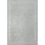 Homeroots 8' X 10' Gray Diamond Area Rug Gray Polypropylene 515924