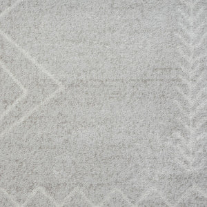 HomeRoots 8' Cream Diamond Area Rug - Timeless Design for Cozy Living Spaces, Soft and Durable Foundation 8' X 10' 515924