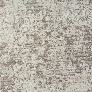 HomeRoots 9' Gray Abstract Distressed Area Rug - Contemporary Elegance with High-Low Texture for Modern Spaces 9' X 12' 515957