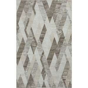 HomeRoots 9' Gray Geometric Area Rug – Modern Design for Living Spaces, Easy to Maintain, and Versatile Style 9' X 12' 515965