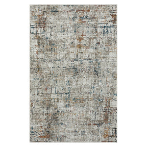 HomeRoots 8 X 10 Gray Abstract Turkish Area Rug with High-low Pile for Living Rooms 515972