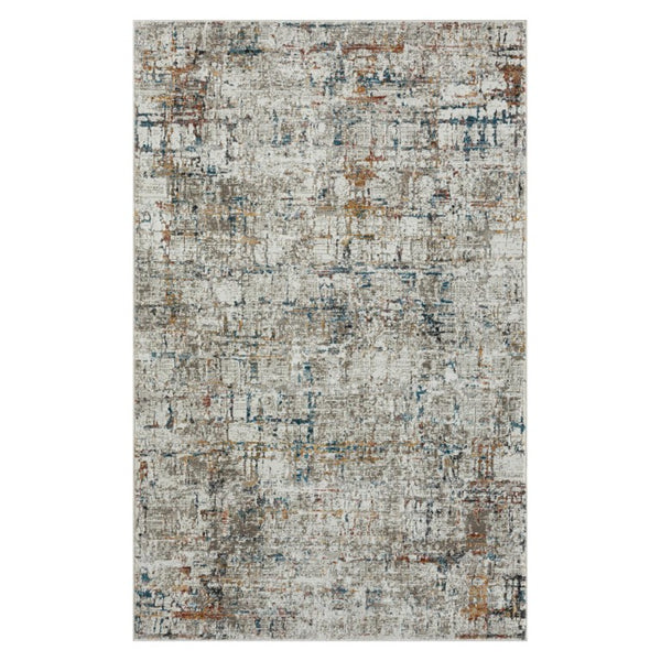 HomeRoots 8 X 10 Gray Abstract Turkish Area Rug with High-low Pile for Living Rooms 515972