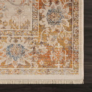 HomeRoots 4' Ivory Oriental Area Rug - Timeless Elegance with Low-Pile Design, Perfect for Any Room Decor 8' X 10' 515982