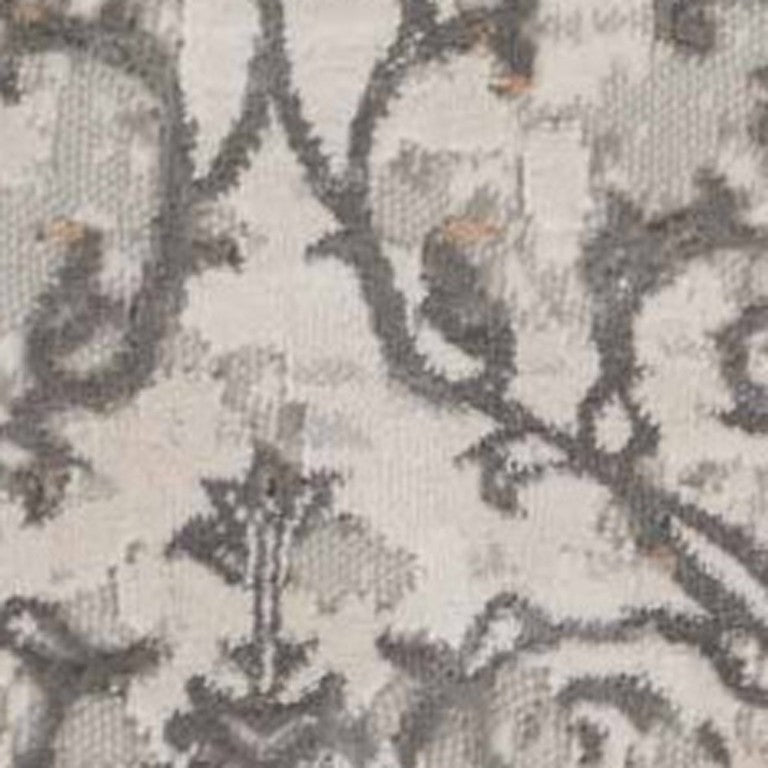 Cream Abstract Distressed Machine Woven Low Pile Area Rug for Living Room and Bedroom