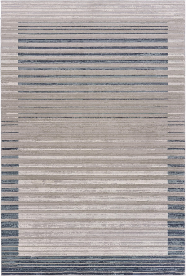 HomeRoots 5' Cream Abstract Area Rug - Elevate Your Décor with Contemporary Charm, Durability & Soft Comfort 5' X 8' 515990