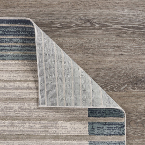 HomeRoots 5' Cream Abstract Area Rug - Elevate Your Décor with Contemporary Charm, Durability & Soft Comfort 5' X 8' 515990