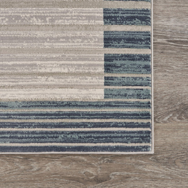 HomeRoots 5' Cream Abstract Area Rug - Elevate Your Décor with Contemporary Charm, Durability & Soft Comfort 5' X 8' 515990