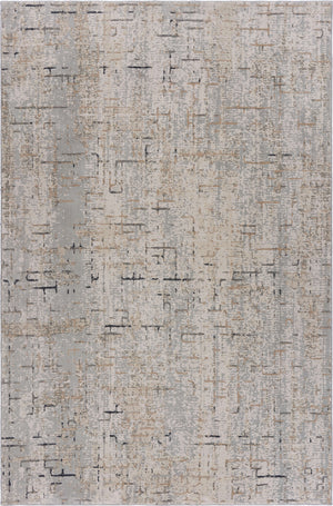 Homeroots 8' X 11' Cream Abstract Area Rug  Polyester 515995