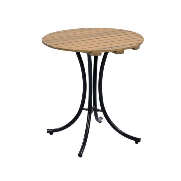 English Elm Christopher Knight Home® - 3 Piece Wicker Patio Set with Cloud-Like Cushions, Acacia Top Table, Rust-Resistant Steel Frame Beige,Black+Natural N780P209442N