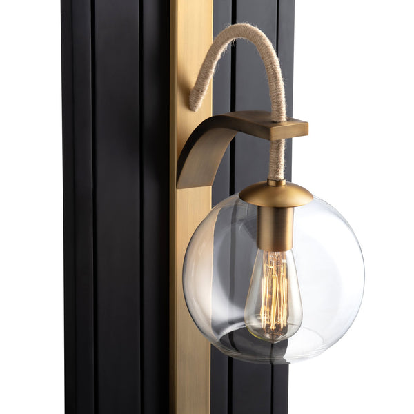 Crestview Collection 56" Black And Gold Wall Sconce Set Of 2 - Elegant Lighting For Stylish Home Decor - Crestview Design   Cvw1zp008