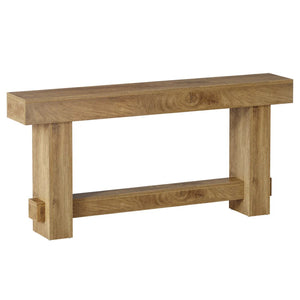 English Elm Hall Console Table Industrial Rustic Two Tier Wood Tone Metal Frame Entryway Sofa T3971P456365