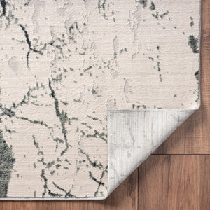 HomeRoots 5' Ivory Abstract Area Rug - Luxurious High-Low Texture for Modern Spaces, Crafted in Turkey for Quality 5' X 8' 516005