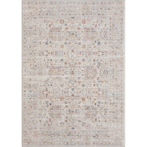 Homeroots 5' X 8' Beige Botanical Area Rug  Polyester 516012