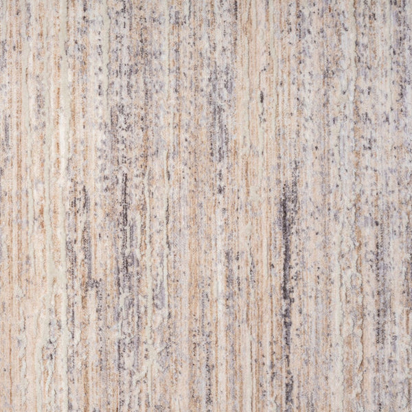HomeRoots 4' Beige and Gray Striped Area Rug - Stylish, Durable, Stain-Resistant Design for High-Traffic Areas 8' X 10' 516025