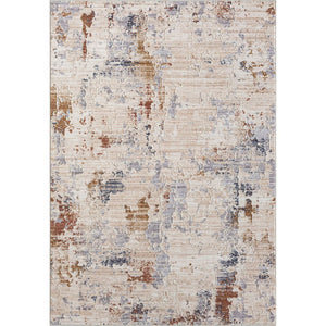 HomeRoots 4' Beige Abstract Area Rug - Turkish-Made Elegance for Living Rooms, Bedrooms, and Entryways 5' X 8' 516032