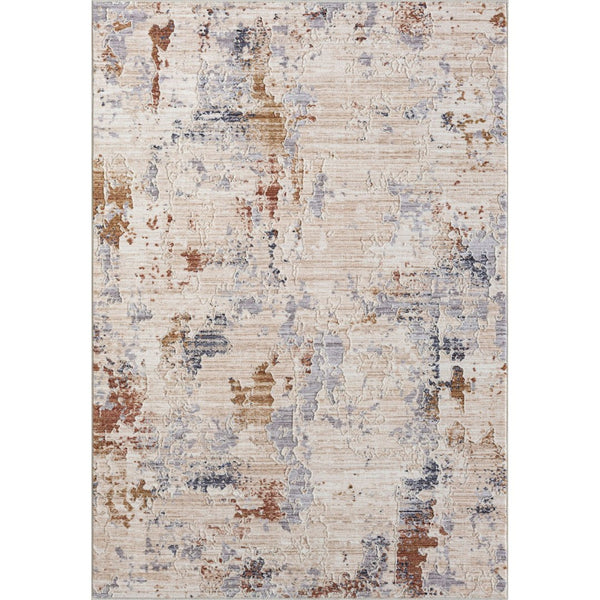 HomeRoots 4' Beige Abstract Area Rug - Turkish-Made Elegance for Living Rooms, Bedrooms, and Entryways 5' X 8' 516032